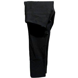 MM LEFLEUR Black Foster Straight Leg Pants Sz 14 Flat Front Side Zip Goth Whimsy